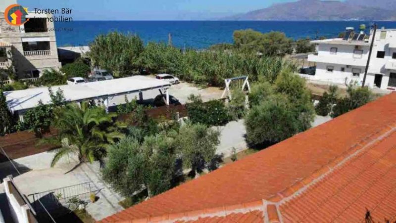 Kalamaki Süd Kreta, Kalamaki, Appartmentgebäude direkt am Strand Haus kaufen